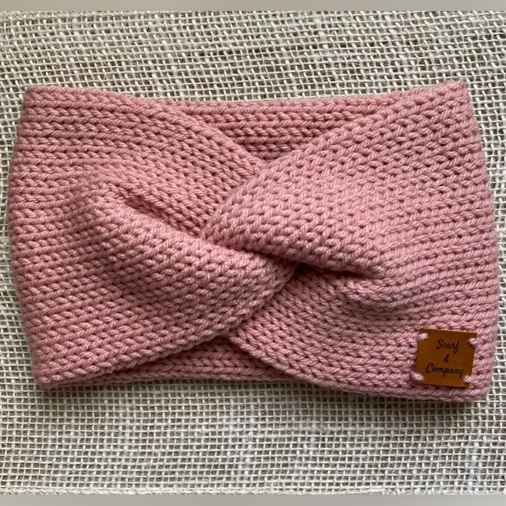 NWT Twisted Knitted Headband, knitted ear warmer,double layered, warm and cozy.